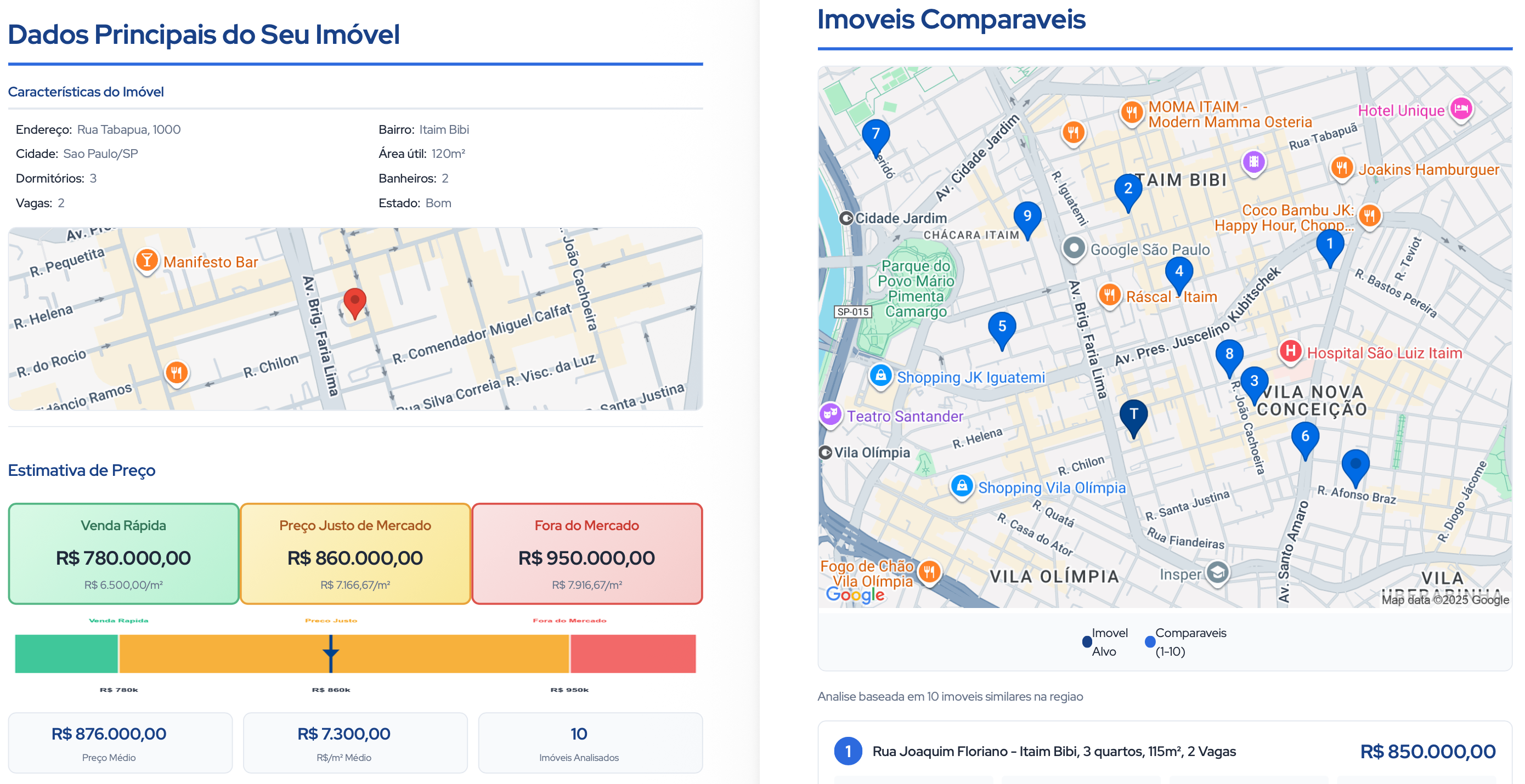 Exemplo de relatório de avaliação imobiliária
