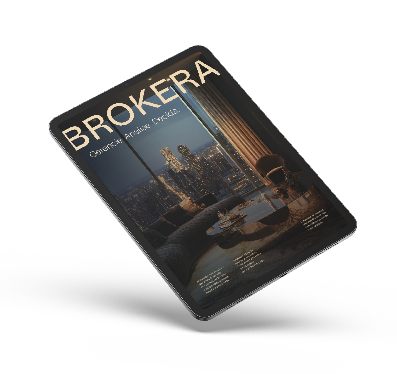 Brokera - Relatório no tablet